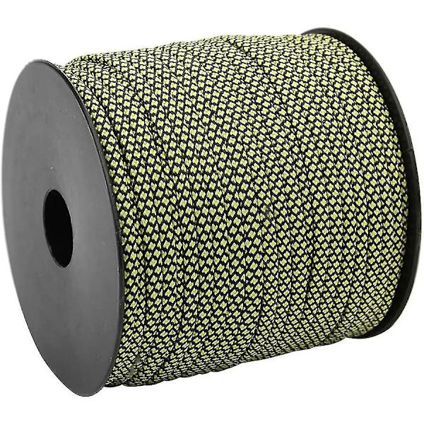 Ydin Paracord, Vihreä Paracord 50m 4mm Paksu 7 Ydin Paracord Pelastus Solmiminen Teltta Lanyard Leirintäköysi Ulkoilurannekkeen Punontaan(vihreä) Hy
