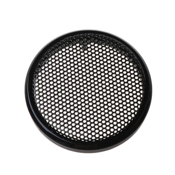 1/2/3/4/5/6 tum svart bilhögtalargaller nät runt horn skyddande lock Black 1inch