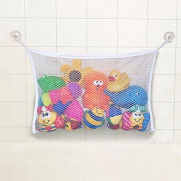 Badelegetøjsarrangør Badekar Net Mesh Børn Legetøjsopbevaringsbeholder Sugeskapper Taske 45x35cm
