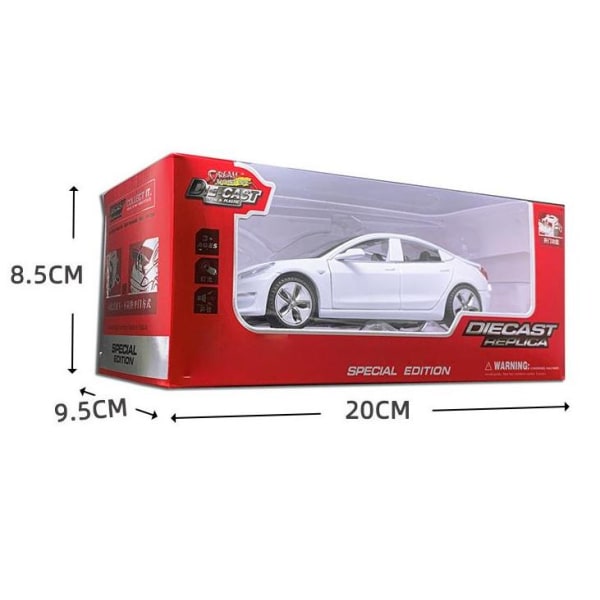 1:32 Tesla Model X Model 3 Model S Model Y Legering Bilmodell Diecasts Leksaksbil Ljud Och Ljus Barnleksaker För Barnpresenter Pojk Leksak (Boxad) Model S Red