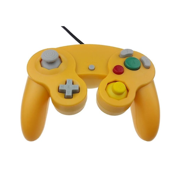 Ny kablet kontroller gamepad for Nintendo Gamecube-konsoll og Wii U-konsoll yellow