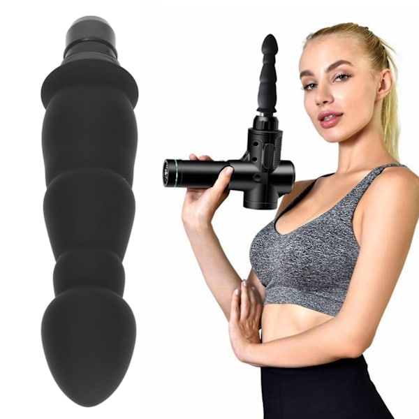 Lihasmassagerin Pää, Vedenkestävä Silikoninen Vaihtoehtoinen Pää, Syväkudosten Massagerille black Interface 12MM