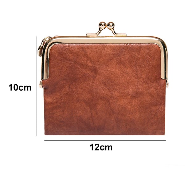 Vintage Multifunktionell Fällbar Plånbok brown