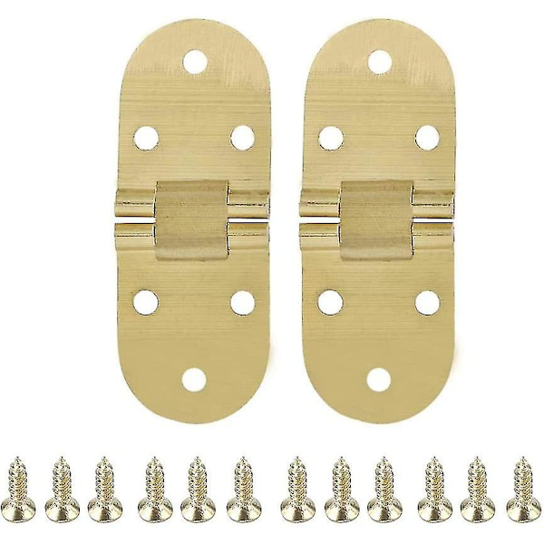 2 stk hængsler til skabe, hængsel til klapbord, hængsel med skruer 80 x 30 mm Hy