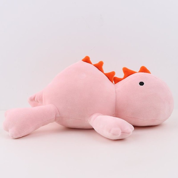 Dinosaurie Viktad Bomull Dinosaurie Söta Triceratops Plyschleksak 38cm Pink Dinosaur