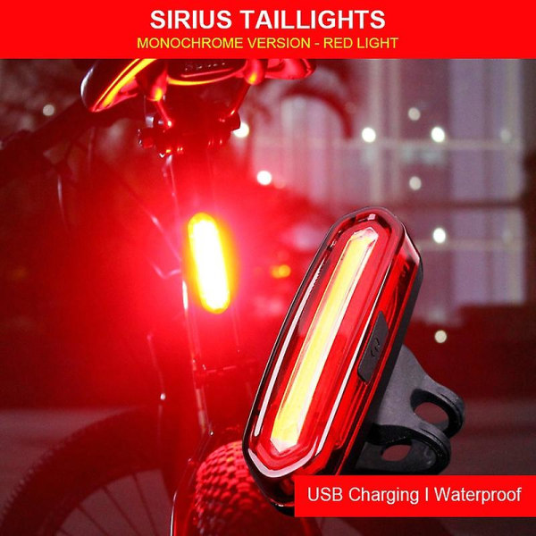 120 Lumen Cykel Bakljus USB Laddningsbar Vattentät Mtb Cykel Bakljus Ciclismo Red Light