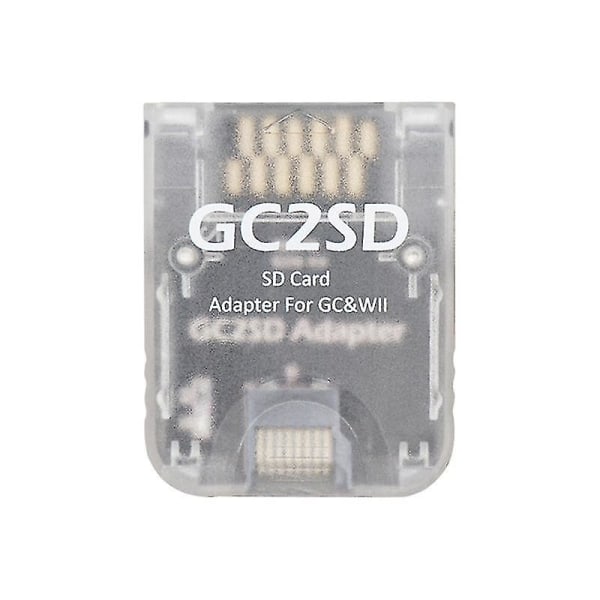 Gc2sd -sd-kortadapter Minnekortadapter for konsoller Sd2sp2(gjennomsiktig) Hy