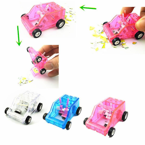 Mini bilbordsdammsugningsvagn skrivbordsdammsugare konfettipenna suddgummidammsugare för barn gåva