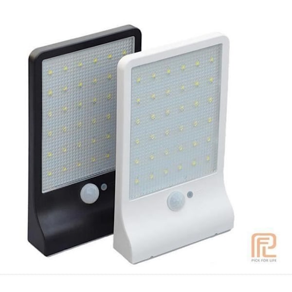 36 LED Solcellelampe Trådløs Vanntett Bevegelsessensor Utendørs Lampe for Hage, Dør, Inngang, Varmt Hvitt Lys