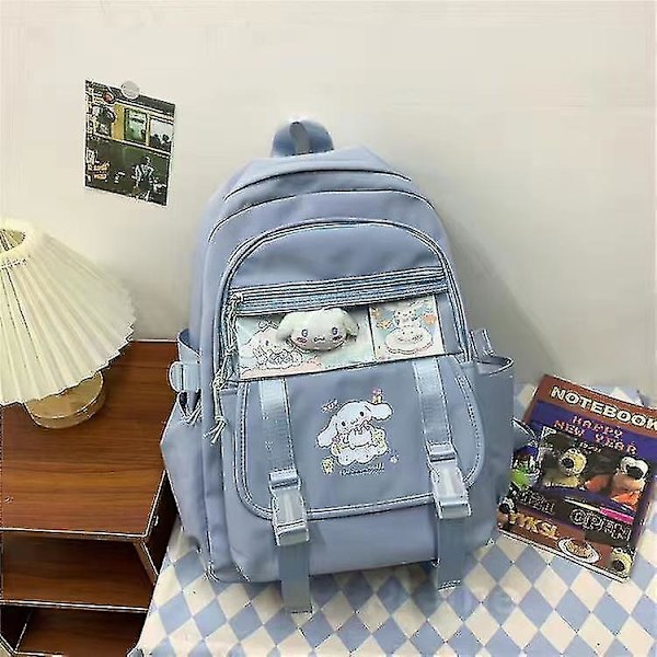 Kawaii Sanrio Mymelody Kuromi Cinnamoroll Pompom Purin Uusi Reppu Piirretty Suuri Kapasiteetti Oppilaan Koulureppu Ulkoreppu 1