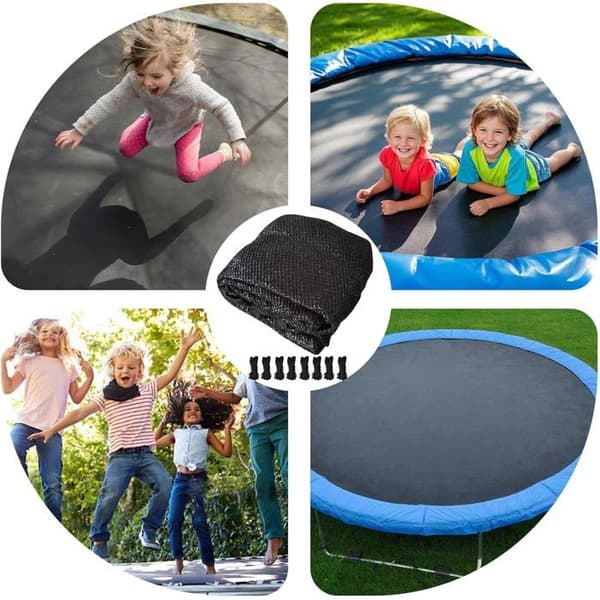 Trampolinskydd, 305 cm solskydd för studsmatta, UV-beständigt - för studsmattor med 8 stolpar