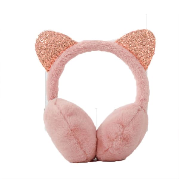 Vinteröronmuffar för barn Varma öronmuffar för pojkar och flickor Pink
