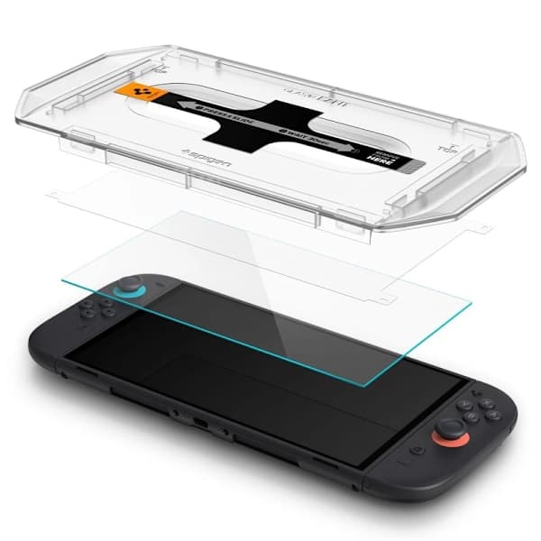 Spigen Nintendo Switch 2 Skärmskydd GLAS.tR EZ Fit 2-pack