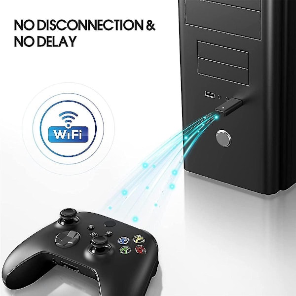 Trådløs spil-adapter til controller til Windows 7/8/8.1/10/11 spiltilbehør Hy