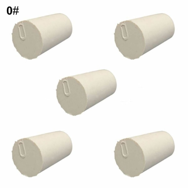 5 stk solide gummistoppe plugger bunger laboratorieflaske rør forseglet lokk korker Jikaix 3 23x17x26mm