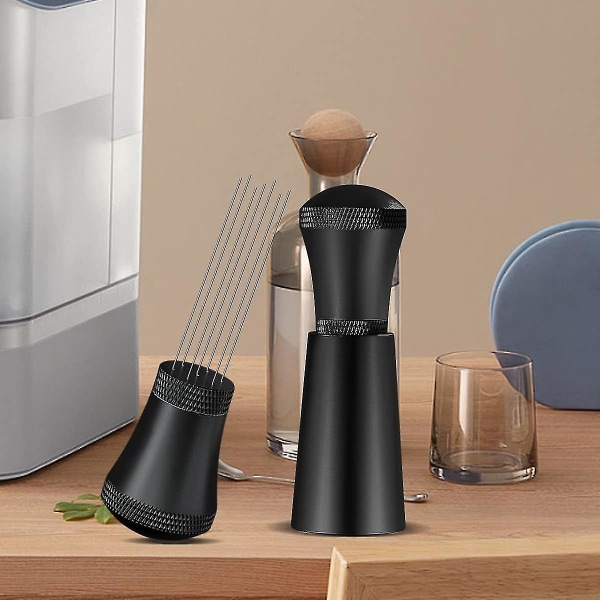 Wdt-verktyg, distributör av legeringsomrörare, 0,m tjockt mindre stål 7 Wdt-verktyg espresso för barista black