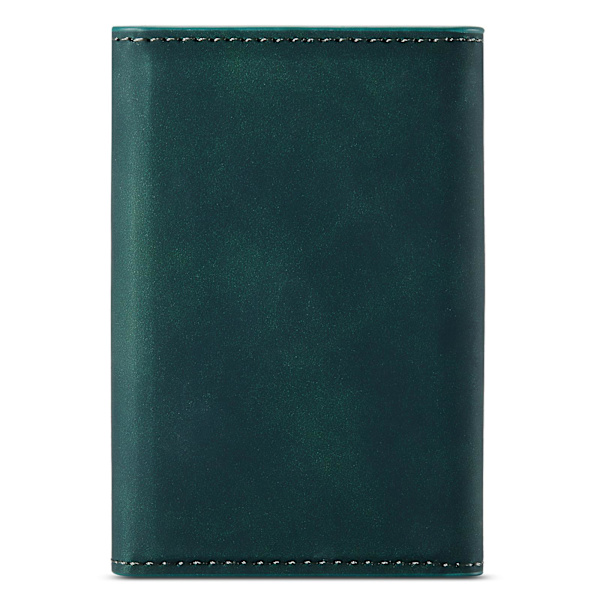 Dg.ming M1-serien PU-läder magnetisk absorption stängning Tri-fold ficka plånbok kontantkort hållare myntväska Green