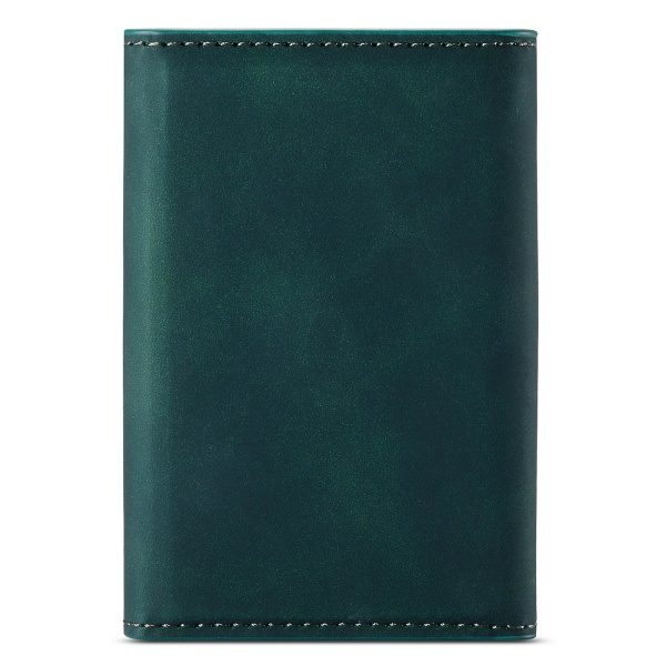 Dg.ming M1-serien PU-lær magnetisk absorpsjonslukking Tri-fold lommebok kontantkortlomme myntpung Green