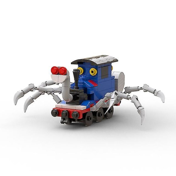 Choo-choo Charles Byggeklodser Sæt Stor Størrelse Skrækspil Spider Train Dyrefigurer Mursten Legetøj Til Børn Gave 1 Set Blue Train(199pcs)