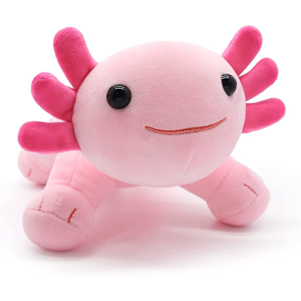 Axolotl plysdyr 10,5'' blød sød axolotl plysdyr, Kawaii axolotl plysdyr pude dukke, lyserød axolotl plysdyr sød axolotl plysdyr pude F pink