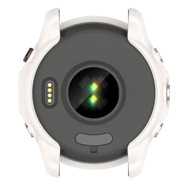 Myk skjermbeskytter TPU for etuiramme for skall for Forerunner955 beskyttelse White