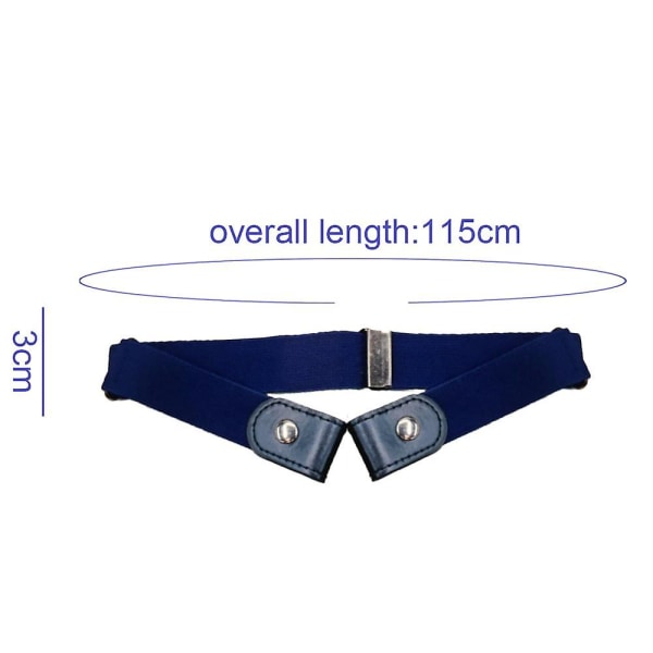 2 Pack No Buckle Free Elastic Belt Comfortable Adjustable Invisible Stretch Waist Belt For Jeans Shorts Pants  For waist circumference 60 - 100cm