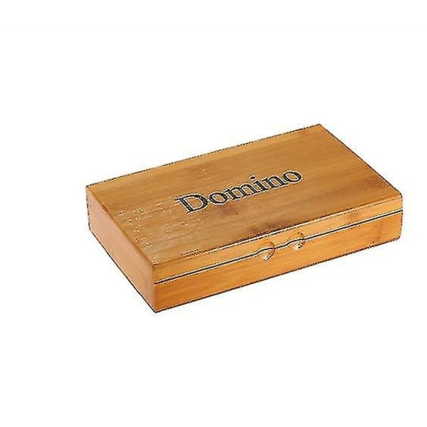 Dominosett - Luksus dominoer i treetui for barn og voksne brettspill