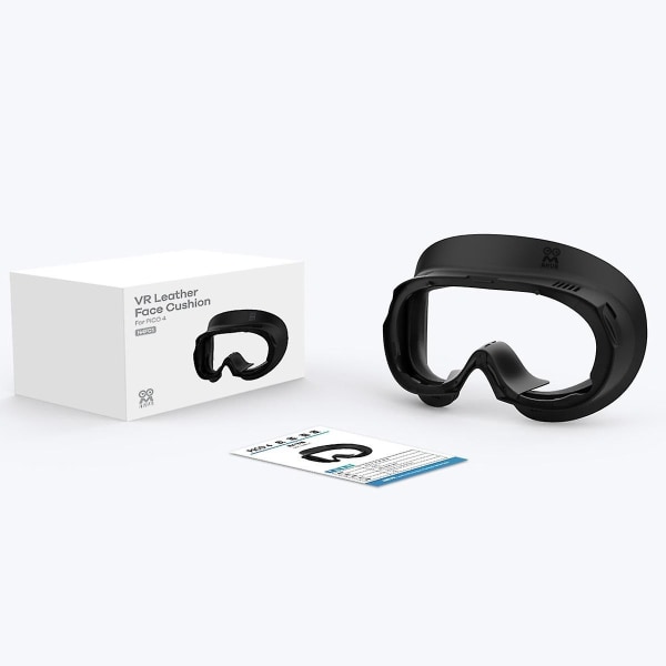 Lädermask för Pico 4 VR-hörlurar Lädermask Tvättbar Svettålig Läderansiktsöverdrag Ersättning