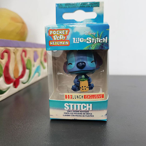 Disney 2 kpl/setti Figuurien Keräily Lelut Stitch Ja Angel Avaimenperät 4cm Stitch A