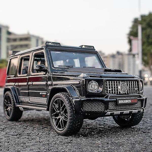 1:22 mittakaavan Brabus G800-seosauto, jossa valo- ja äänitehosteet, painevalettu autolelu pojille, syntymäpäivälahja, lasten leluautokokoelma Black