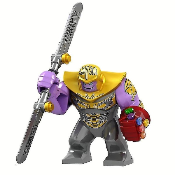 Superhjältebyggklossleksaker, monterad byggklossfigurmodellleksak Thanos-100018786