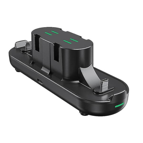 Kontrollerlader, 6 i 1 ladestasjon for Nintend Switch med LED-ladeindikator og Hy