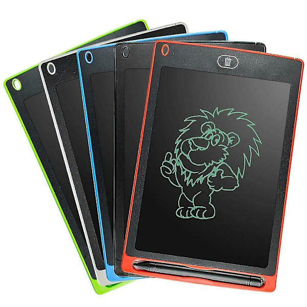 Bærbar elektronisk digital LCD-skrivetablet tegnebræt grafik børn gaver legetøj White