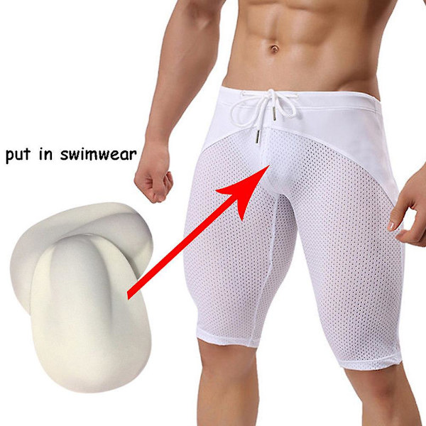 Mænds Briefs Trunks Pung Forbedrer Pude 3D Pad Underbukser Sexy Svampekop