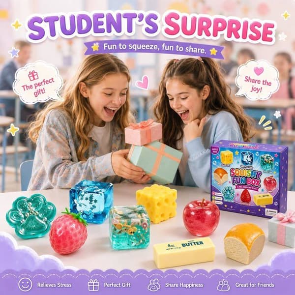 PCS Squishy Box, langsomt stigende, bløde og søde, Halloween-ost, ideel som gaver eller souvenirs (lille størrelse)