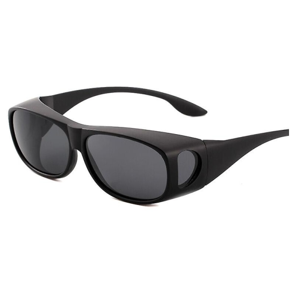 Vinterkampagne,polariserede solbriller - Uv400 anti-reflekterende solbrillecover til briller - Overbriller til mænd og kvinder - Cykling, Vandring, Fis