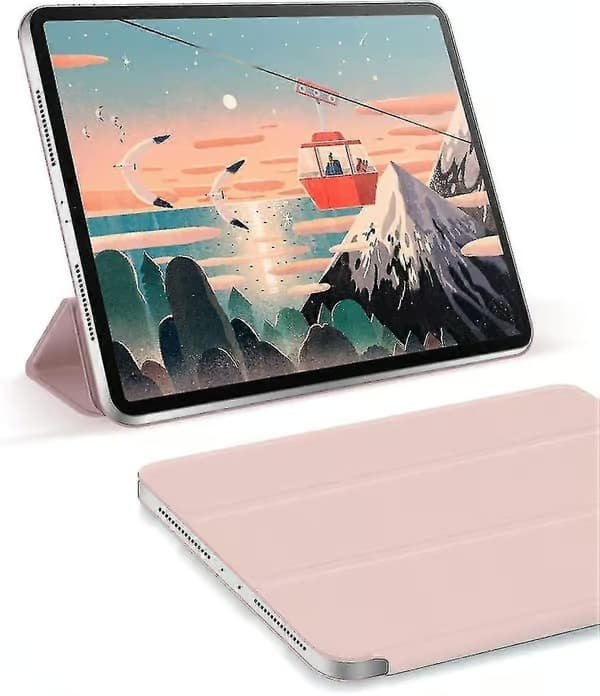 Beskyttelsesetui til iPad Pro 12,9 tommer med penneholder PINK