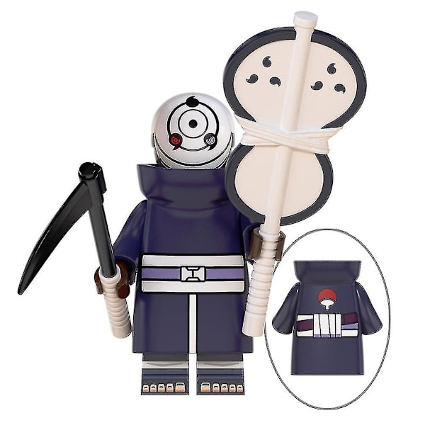 8 stk. Anime Naruto Mini Actionfigur Legetøj, Byggeklodser Legetøjssæt Til Festartikler, Fans Gave Shaped E