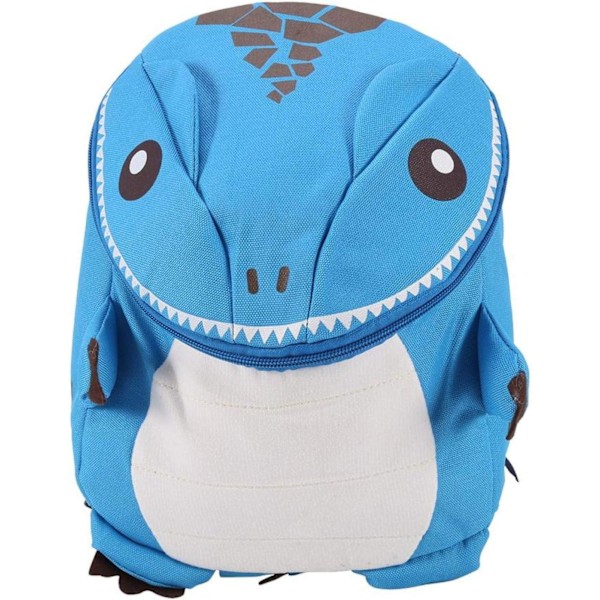 3D Cartoon Dinosaur Backpack for Boys Girls, Kids Nursery Rucksack Kindergarten Features Padded Back Adjustable Strap Cute Lightweight- Blue