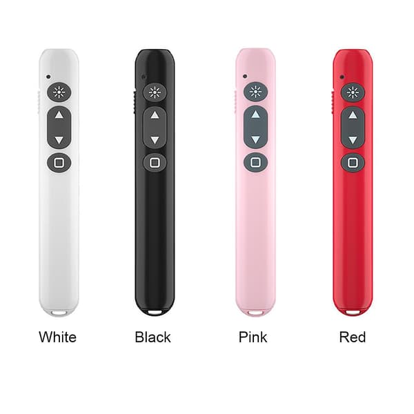 Fjärrkontroll 2,4 GHz trådlös sidvändning kontor undervisning presentation klicker White