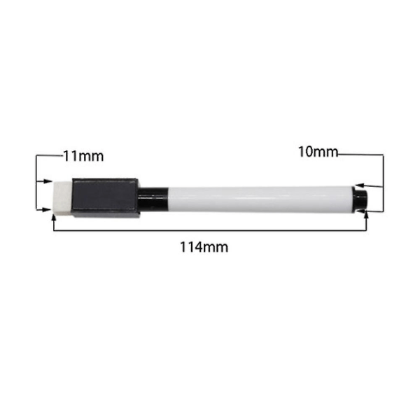 50 pennor Vattenfärg Whiteboard Markertork Penna Med Suddgum Magnetiska Markeringar Skrivande