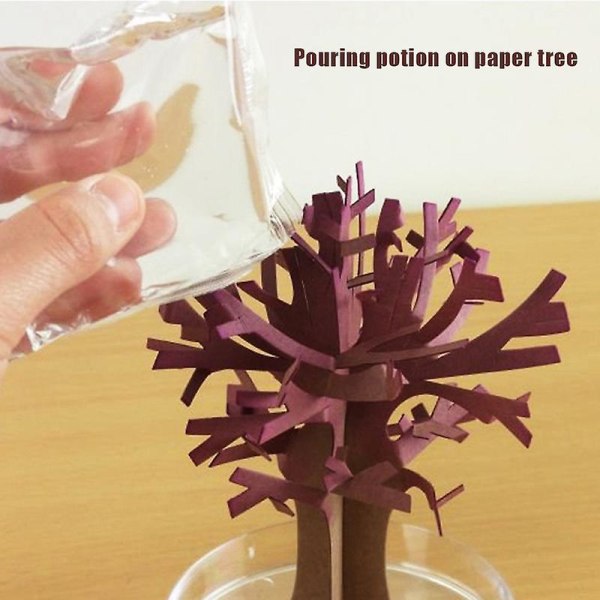 Magiskt växande trädpapper Sakura Crystal Trees Skrivbord Körsbärsblomma Leksaker Cherry Tree