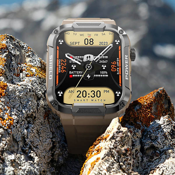 Gard Pro Ultra Smart Watch, Vandtæt Robust Militær Bluetooth Opkald Black
