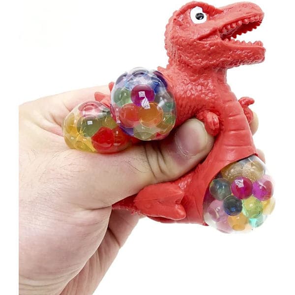 3-pak Squishy Dinosaur Stressbolde - Sensorisk Fidget Legetøj til ADHD, Autisme & Stresslindring - Anti-Angst Legetøj til Voksne Børn