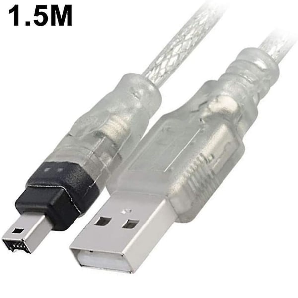 Kaapeli Usb-uros Firewire-liittimeen Mini 4-napainen Firewire-sovittimeen (hy)
