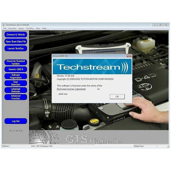 2024 MINI VCI TIS Techstream V18.00.008 J2534-kabel för Toyota-diagnostik och -programmering