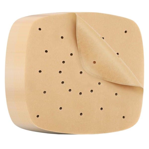 100x Bakepapir for Airfryer Brun