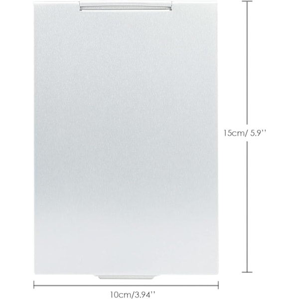 Liten resespegel - Bärbar hopfällbar spegel - Hopfällbar fickkompakt spegel - Lätt liten bordsspegel för resor och smink 15 cm * 10 cm * 0.4 cm