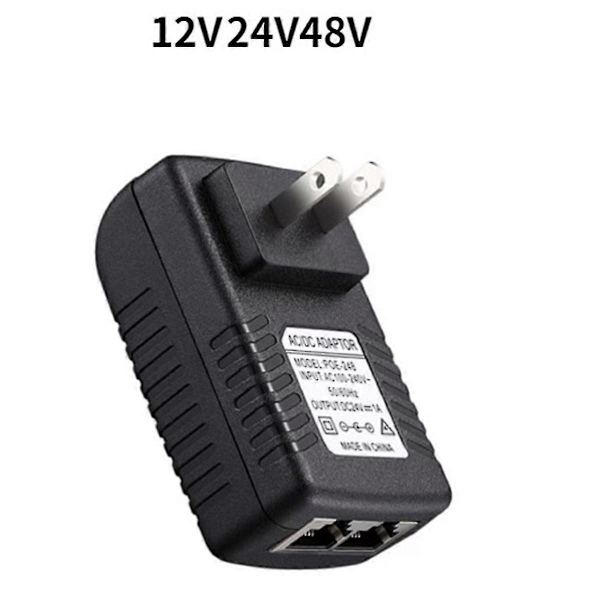 Poe-injektor strømadapter til IPC-kamera DC24V 1A EU-stik