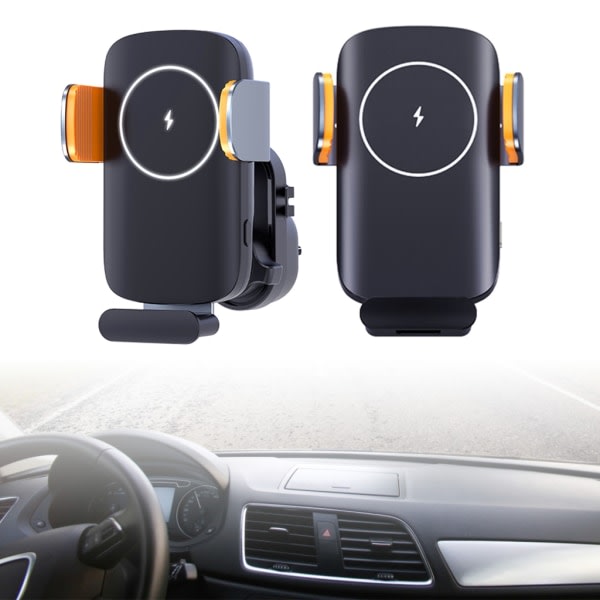 Biltelefonholderfeste Dashbord Luftventil Bilvugger Solcelledrevne Smarttelefoner Klemme Stativ null - Universal model